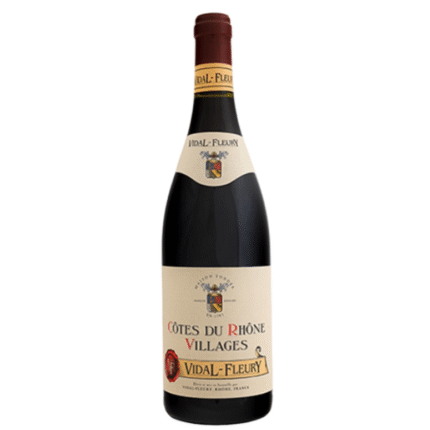 Rượu vang Vidal Fleury Cotes Du Rhone Villages Rouge Chai 750ml