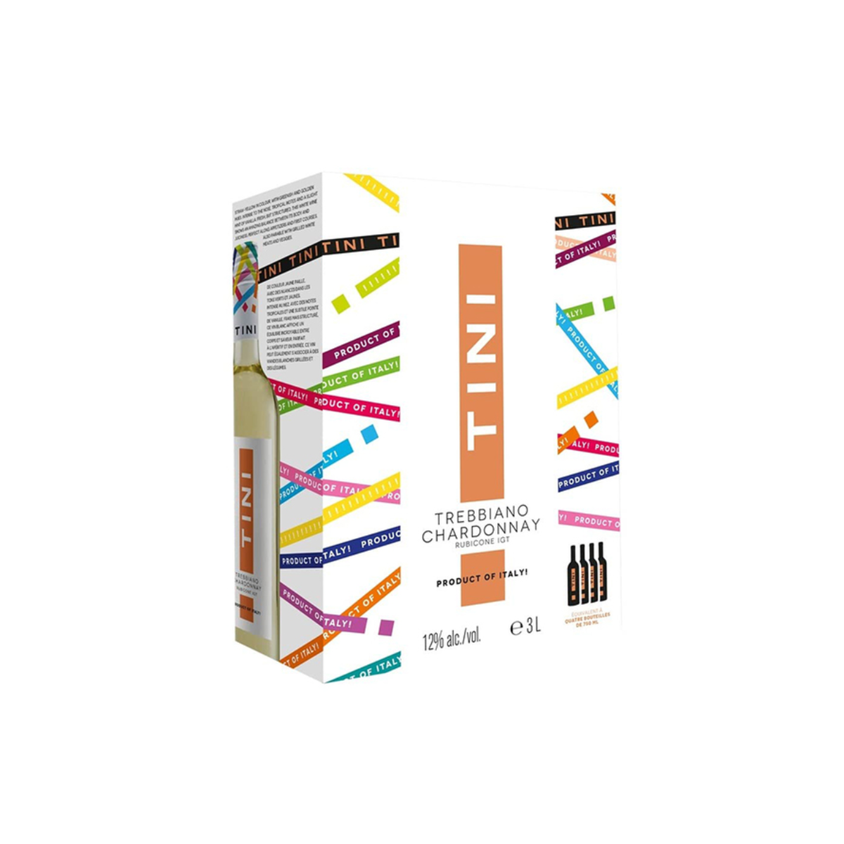 Tini Trebbiano Chardonnay Rubicone BIB Tini Trebbiano Chardonnay Rubicone BIB - Ảnh 1